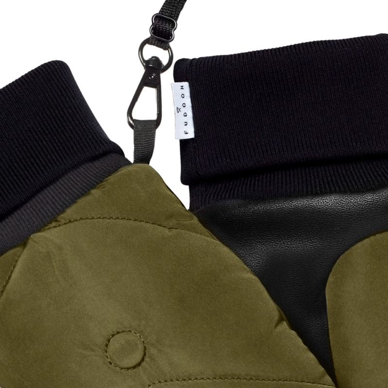 Moufles convertibles mitaines Kaki