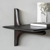 PI Wall Shelf in Dark Brown Mahogany - 1 shelf | Fleux | 7