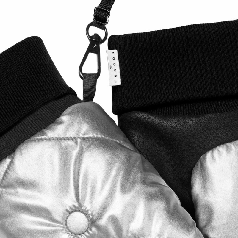 Moufles convertibles mitaines Argent