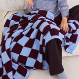 Plaid Recyclé Teddy - Carreaux Bleus | Fleux | 8