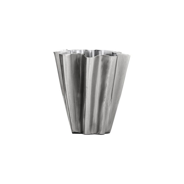 Vase HDFlood Fini Argent Brossé 13 cm