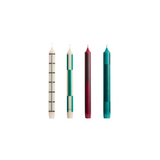 Set de 4 Bougies - Pattern reds and bordeaux | Fleux | 6