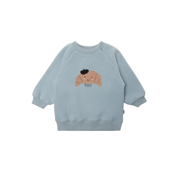 Sweatshirt Croissant Light Blue