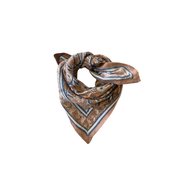 Foulard Laine Abricot 50cm
