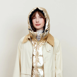 Doudoune Capuche - Dorée réversible Noir | Fleux | 10