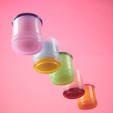 Bougie Stacked Orange and Hot Pink - Infrared Mango | Fleux | 27