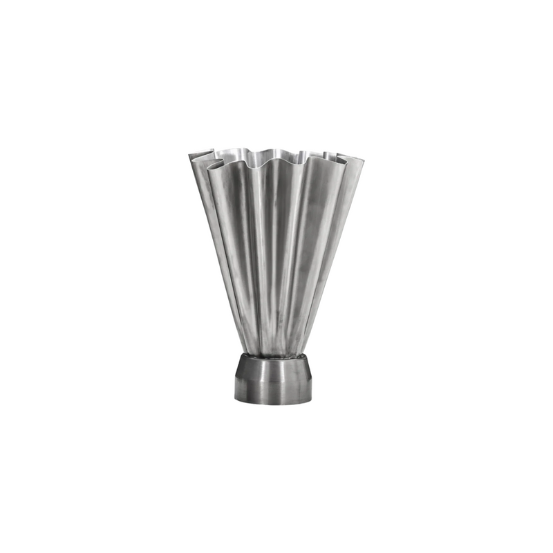 Vase HDFlood Fini Argent Brossé 33 x 23 cm