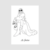 Coloriage - Rap Girls | Fleux | 14