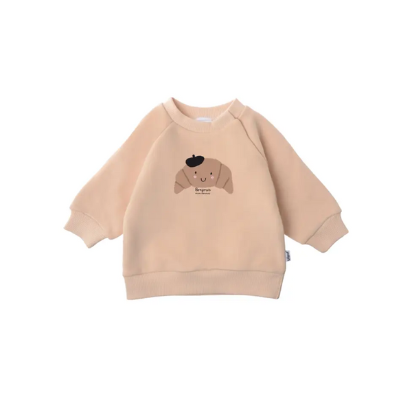 Sweatshirt Croissant Beige
