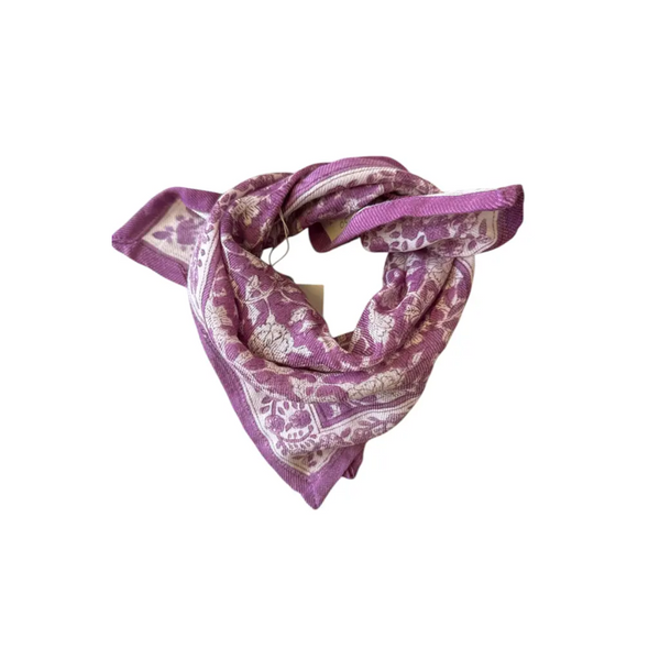 Foulard Laine Lilas 50 cm