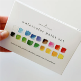 Lot de 18 couleurs de peinture aquarelle avec pinceau | Fleux | 14