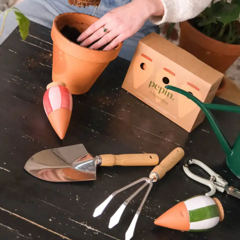 Trio Mini Diffuseur d'eau naturel Mini Ollas - Les rayés
