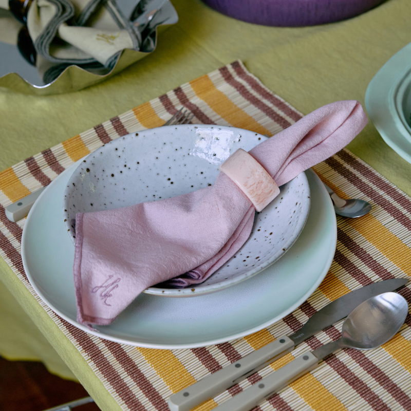 Lot de 4 ronds de serviette Sunrise