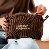 Trousse de toilette Amour Toujours - Zèbre Foncé | Fleux | 3