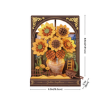 Puzzle 3D - Golden Sunflower | Fleux | 13