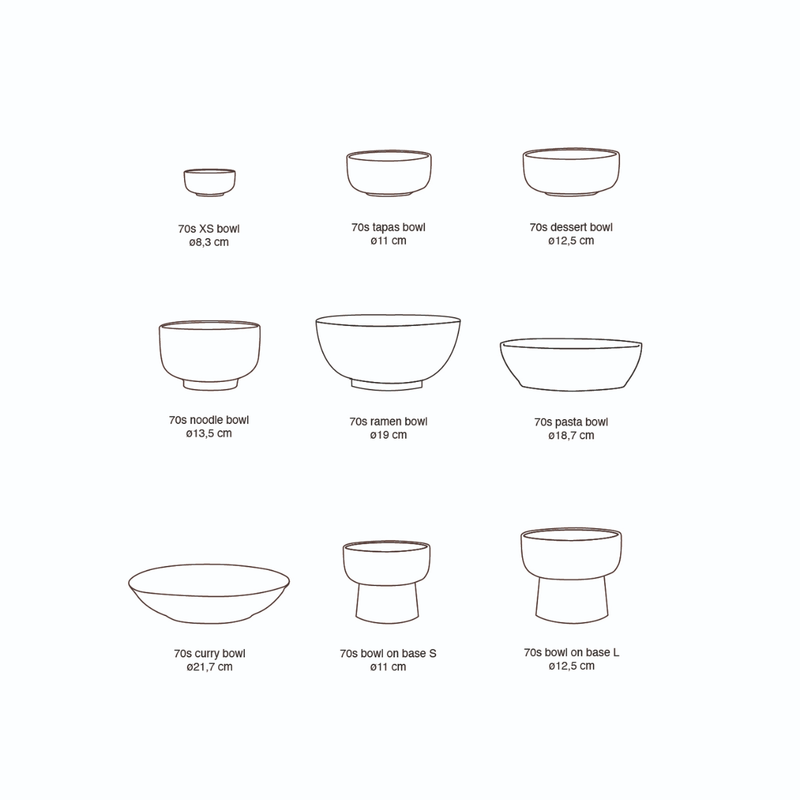 Lot de 4 Bols à Nouilles 70s S Dada