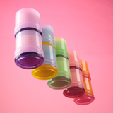 Bougie Stacked Pink and Red - Saffron Rose | Fleux | 25