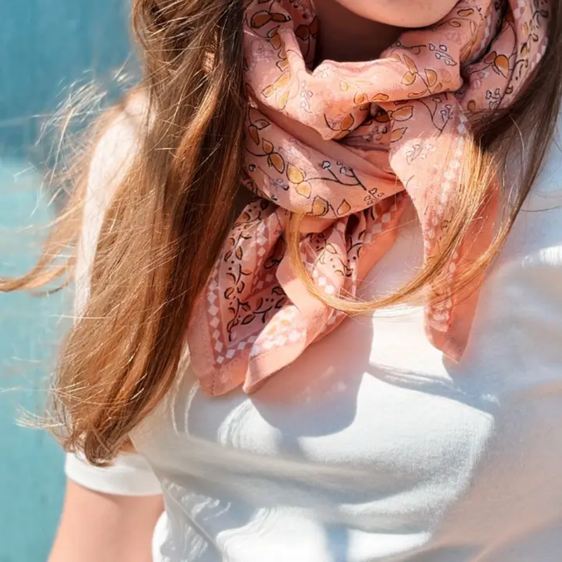Foulard Kid Cagliari Rose