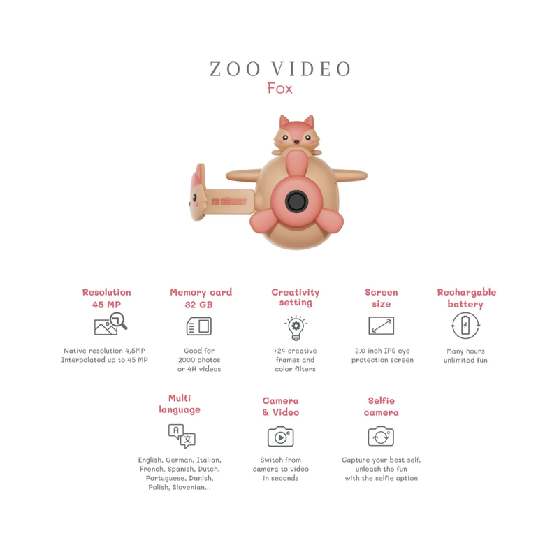 Camera Zoo Vidéo - Renard