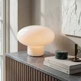 Lampe Ovalie - Verre Blanc | Fleux | 7