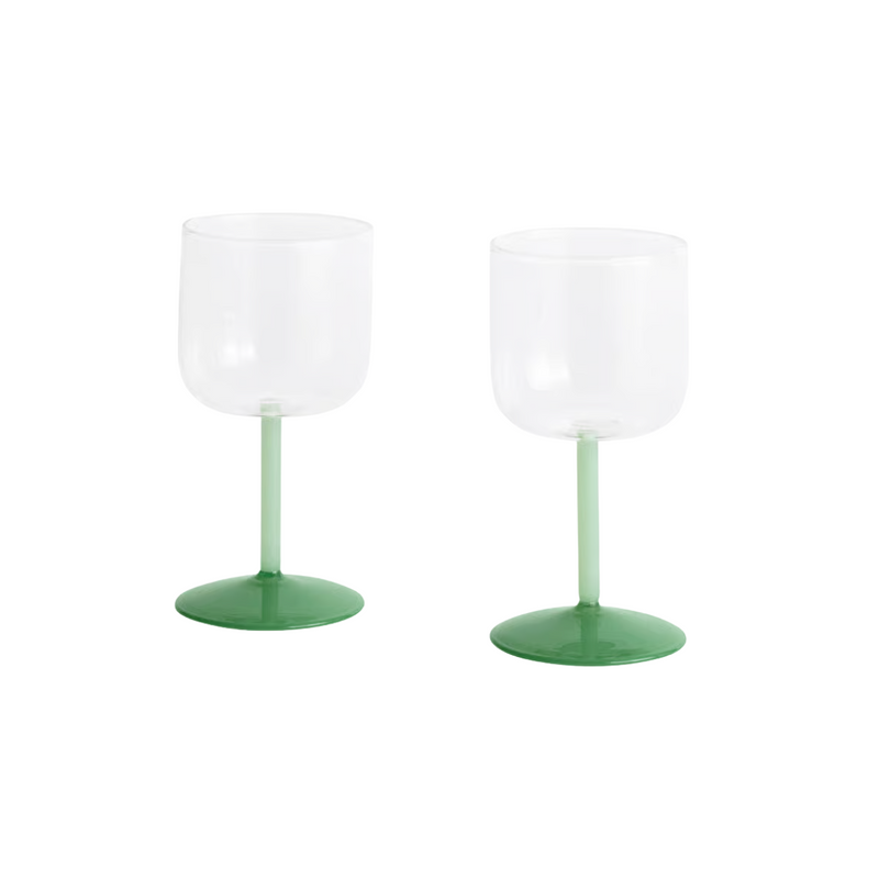 Set de 2 verres à vin - Tint Jade