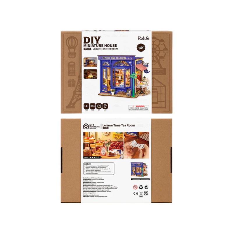 Kit Maison Miniature DIY - Leisure Time Tea Room