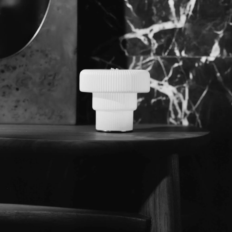 Lampe Portable Ripple - 10 cm - Blanc