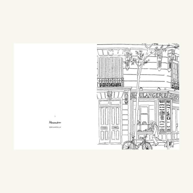 Paris - Collection of Parisian designer coloring pictures