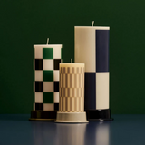 Bougie Colonne S - Vert Foncé Large | Fleux | 7