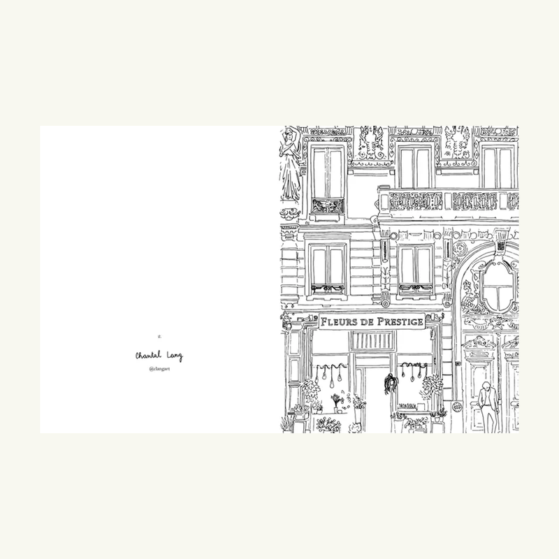 Paris - Collection of Parisian designer coloring pictures