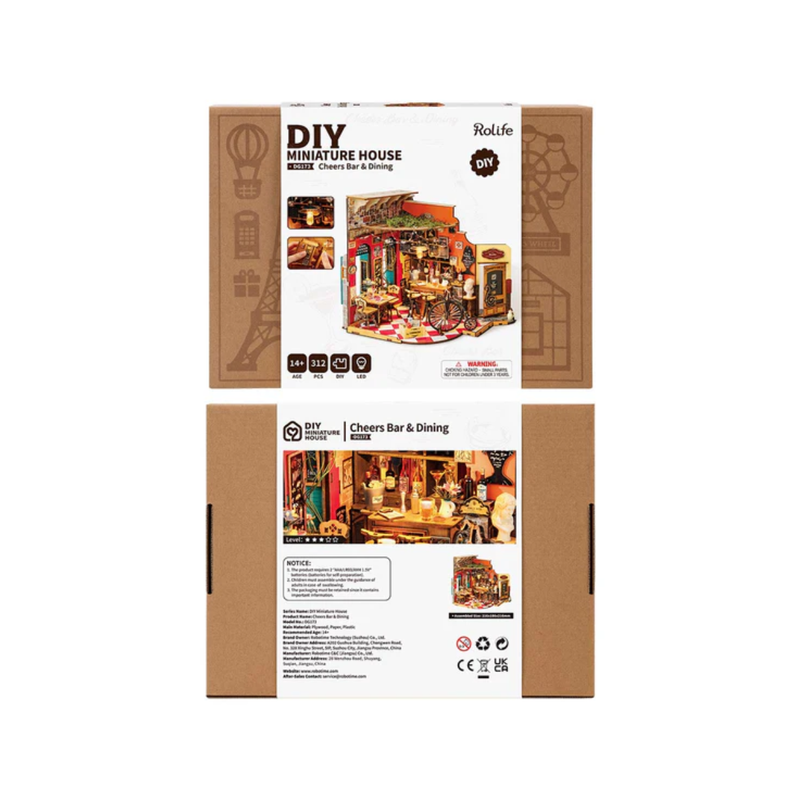 Kit Maison Miniature DIY - Cheers Bar Dining