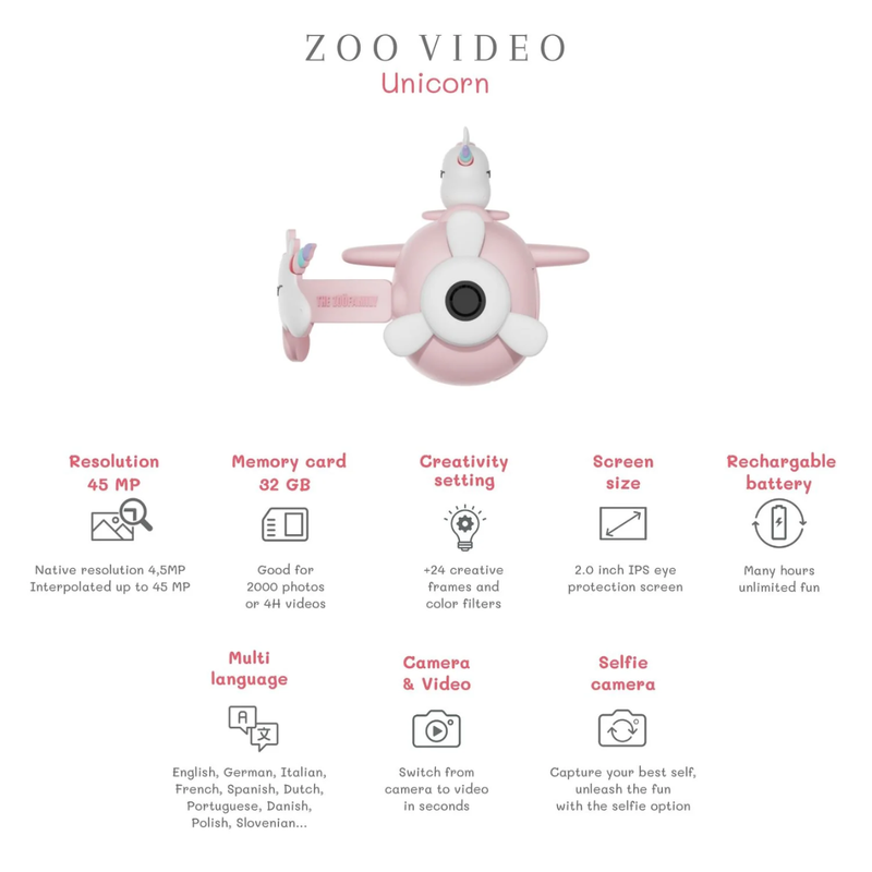 Camera Zoo Vidéo - Licorne