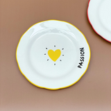 Set de 4 assiettes Amour Coeur 19 cm | Fleux | 7
