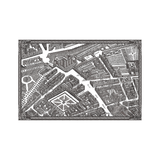 Set de table vinyle plan de Paris Turgot - La Bastille | Fleux | 3