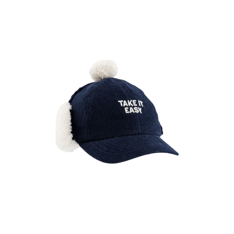 Chapka Velours Take it easy Bleu