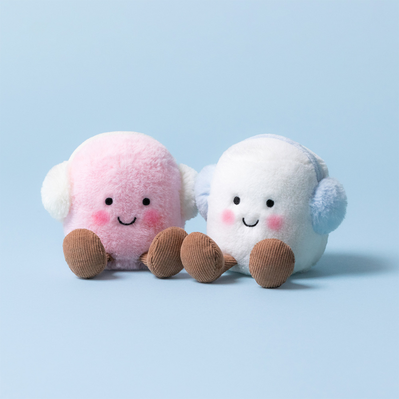 Peluche Amuseables Toastie Pink and White Marshmallows