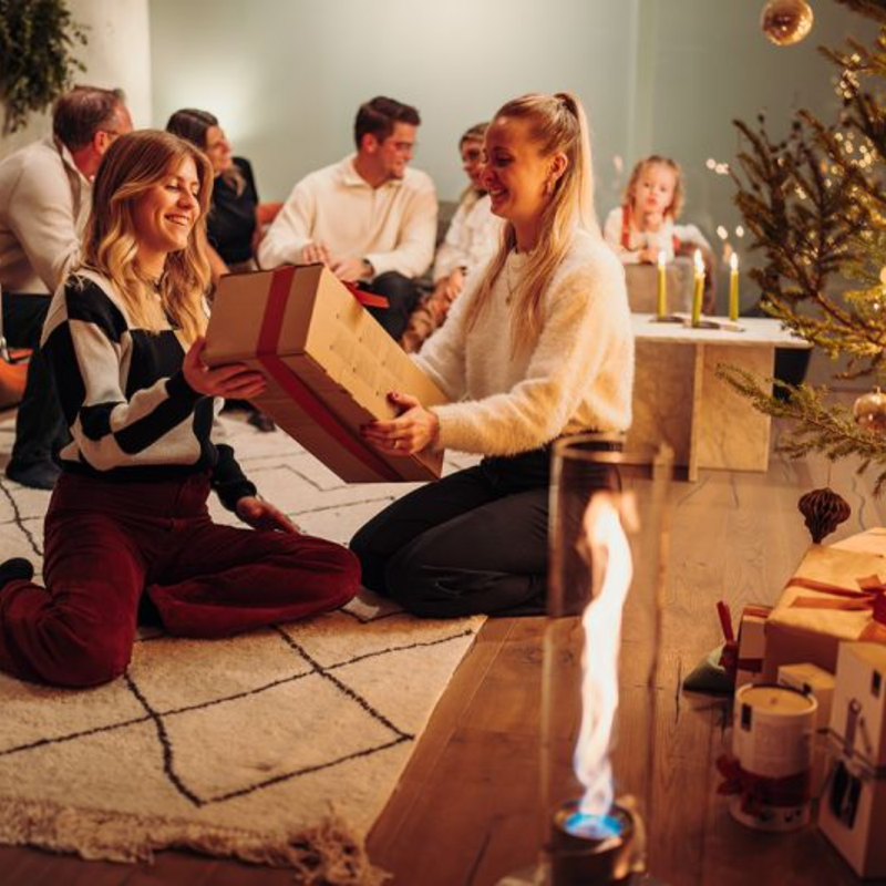 Cheminée / Feu de table Spin 900 - 19 cm Ø 9 cm x 40,5cm - Noir