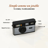Appareil photo TimeLens® Pop Edition 80's Silver | Fleux | 18