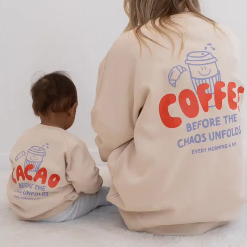 Sweatshirt Cacao Before Chaos Mini and Me Beige