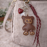 Porte-clés et bijou de sac - Ours Brun Cœur | Fleux | 3