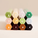 Set de 4 Bougies - Hexagon | Fleux | 13
