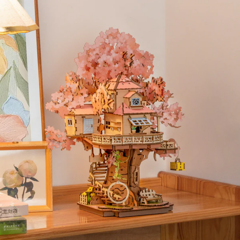 Kit Puzzle DIY Sakura Tree House