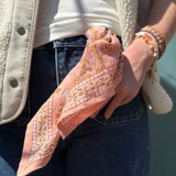 Foulard Kid Cagliari Rose | Fleux | 10