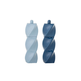 Salière et Poivrière Riley - Bois d'Hévéa - Bleu | Fleux | 2