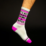 Chaussettes It's Not Easy Being Bitch Gym | Fleux | 7