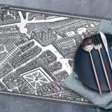 Set de table vinyle plan de Paris Turgot - La Bastille | Fleux | 4