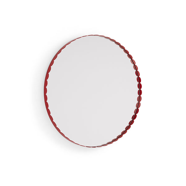 Miroir Arcs Rond - Ø 60 cm - Rouge
