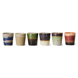 Set of 6 70's Grounding ceramic mugs | Fleux | 5