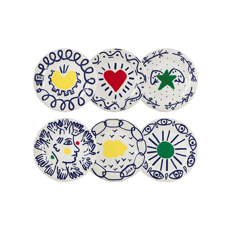 Lot De 6 Assiettes Desserts - L'archipel sentimental