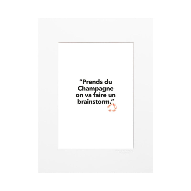 Loic Prigent 70 Brainstorm Poster - 30 x 40 cm